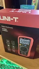 UNI-T-multímetro Digital UNI T, valores eficaces verdaderos UT890C UT890D + rango Manual AC DC, probador de temperatura de capacitancia, retroiluminación