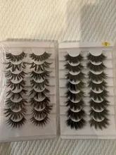 5/8 pares 3D visón pestañas 20mm pestañas 3D de pestañas falsas naturales NATURALES DE Pestaña de visón extensión belleza maquillaje pestañas