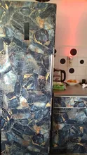 Contact Paper Granite Sticker Kitchen Countertop Black Marble Dark-Blue Removable Waterproof