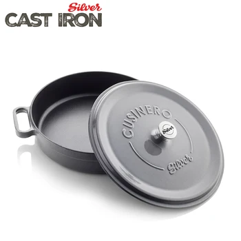 

Cast Iron Dutch Oven pot Casserole non stick Enameled 24cm pot skillet Home Cooking Cookware Set High Quality made in TURKEY