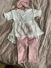 Recién Nacido chico ropa de bebé niña, Top de encaje Camiseta de manga corta pantalones 3 uds pantalones diadema traje bowknot pantalones traje 0-24M