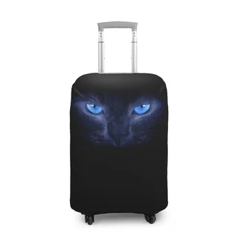 

Suitcase cover 3D cat with blue eyes
