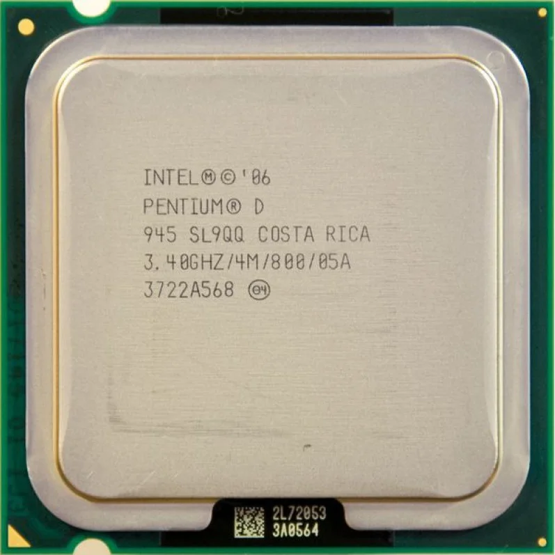 процессор сокет 775 Intel Pentium-D (945) 3 4/4/800 SL9QQ | Компьютеры и офис