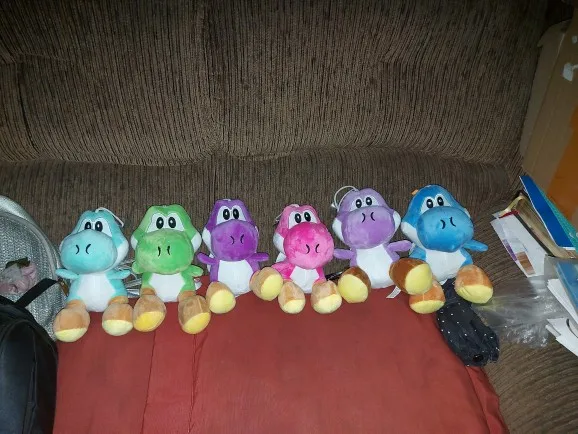 18cm Super Bros Green Yoshi Plush Toys Doll Yoshi Dragon Plush Soft Stuffed Animals Toys Gifts For Children Kids 10 Colors Movies Tv Aliexpress