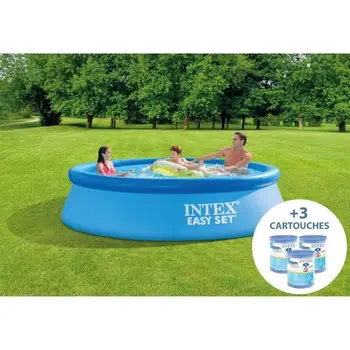 

Kit separate pool Easy Set INTEX - 3.05 m x 76 cm + 3 cartridges H 28122XA-blue
