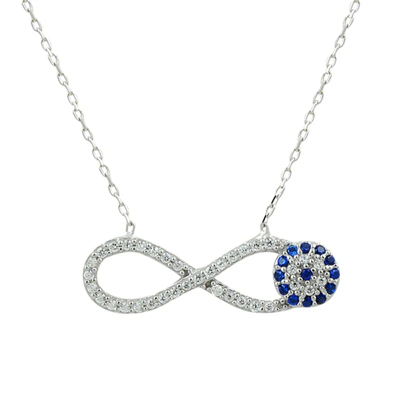 

Armagano Zircon Cubic Zirconia Infinity & Eye Necklace