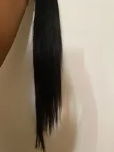 Ishow-mechones de pelo liso con cierre, mechones de pelo peruano con cierre, extensiones de cabello humano mechones y cierre para peluca de cierre 4x4