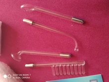 KONMISON-varita de electroterapia de alta frecuencia tubo de cristal, eliminador de acné y puntos, masajeador de belleza para Spa y cuerpo