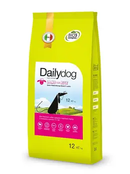 

Dailydog Senior Medium Large Breed lamb and rice for elderly dogs lamb/Rice-12 kg x 1 pc