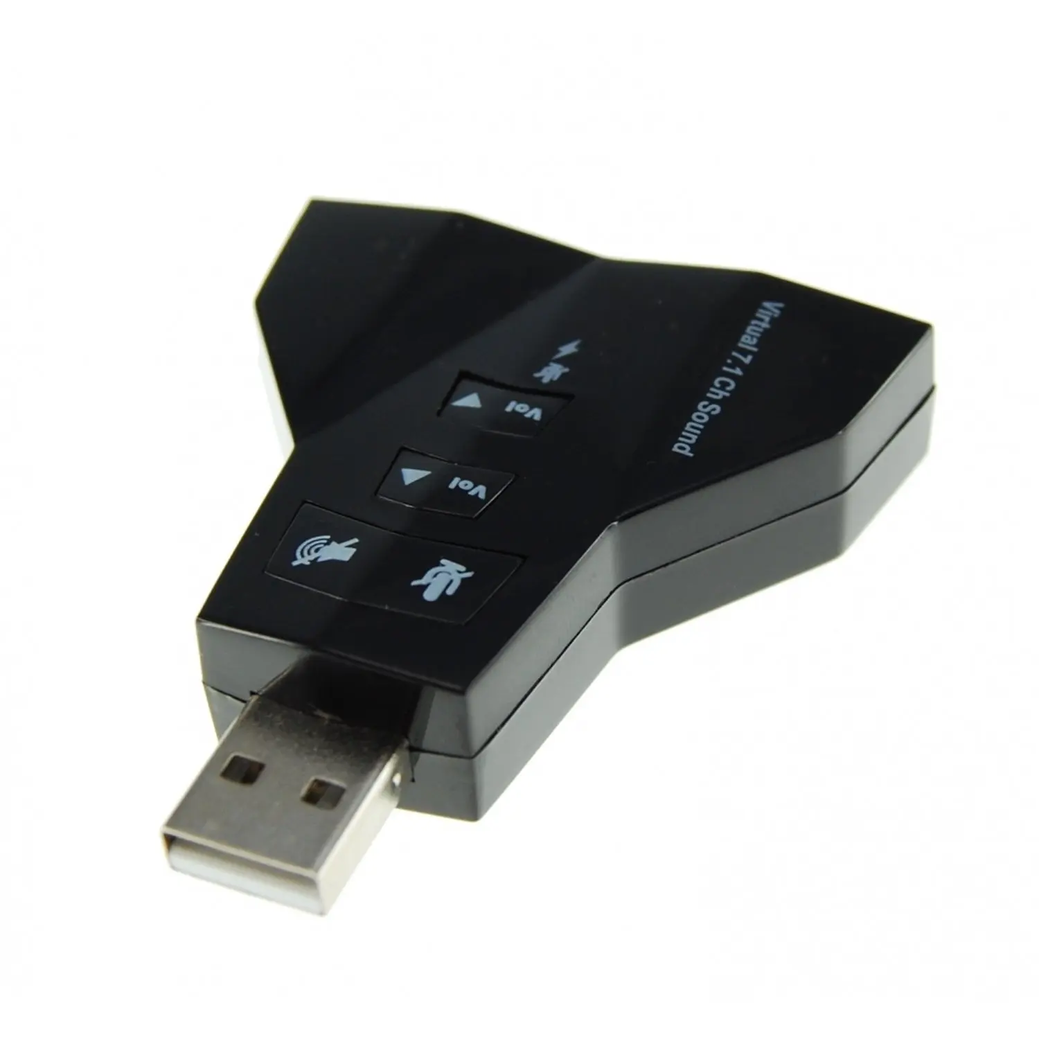 Двойной 7,1 USB Звуковой адаптер