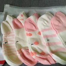 5 Paris/lote calcetines tobilleros de niños niñas moda estilo Simple cara sonriente de dibujos animados de bebé barco infantil calcetines cortos