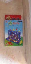 Juego de mesa de línea 4 en A para niños, juguetes educativos plegables, puzle