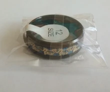 De acero de titanio anillos de dragón negro y hombre en azul regalos de boda banda de tamaño 6-12