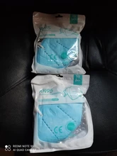 Mascarilla facial KN95 FFP2 con filtro CE, tapabocas antipolvo, 5-100 Uds.