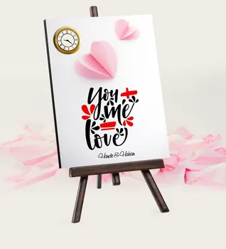 

Personalized Valentine's Day Design Şovaleli Table Clock-79