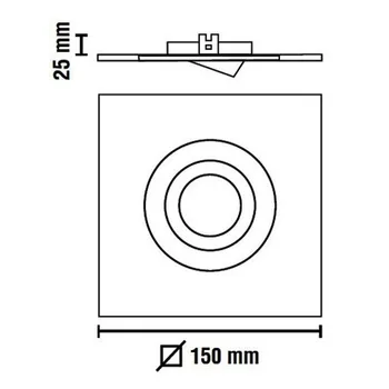 

RECESSED LED ICEBERG ROUND SQUARE PLATE
