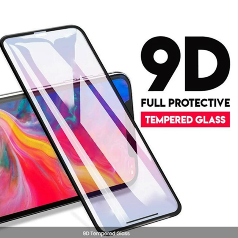 Полное покрытие стекло на iPhone X XS Max XR защита для экрана из закаленного стекла 7 8 6 6s
