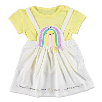 

ebebek Fisher Price Summer Baby Girl My Rainbow Dungarees T-shirt Set