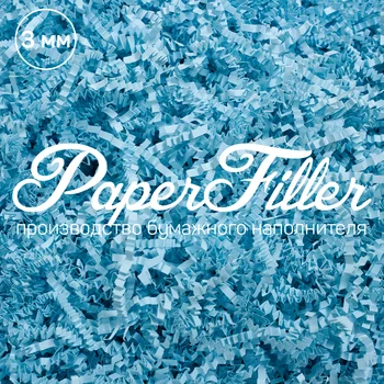

Paper filler. Blue, 3mm, 100 gr