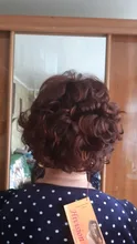 Peluca completa de cabello sintético para mujer, rizos oscuros cortos, pelucas espesas para el día a día