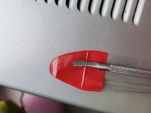 Empujador de cutículas de doble cabeza de acero inoxidable, herramientas para manicura 2021, antideslizante, eliminador de cutícula de uñas, accesorios, 1 Uds.