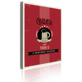 

Picture-Beer. Now there is a temporary solution. -50x70 cm