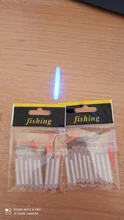 10 unids/bolsa 4,5*40mm luciérnagas para pesca flotador luz fluorescente luces de barra flotante de noche barra que brilla en la oscuridad