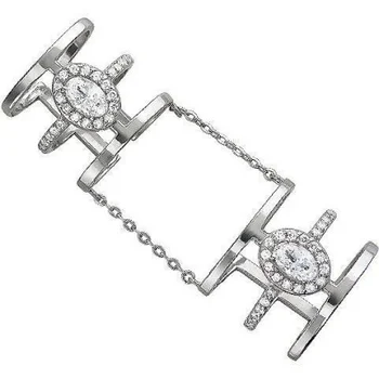 

Esthete ring for the whole finger with cubic zirconia
