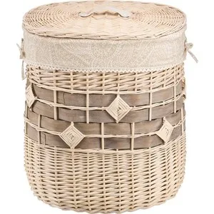 

Basket linen natural House oval "rhombus", D500 ш400 в570, milk