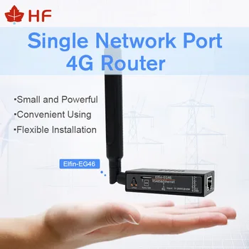 

HF Elfin-EG46 4G Router RS485 to 4G Network Port Connect 4G Single Network Port 4G Router Serial Server DTU