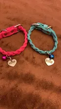 Dog-Collar Engraved Name-Tag Braided Dog Puppy Dogs Small Personalized Free-Bell 