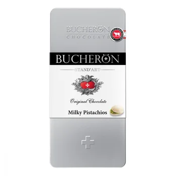 

Chocolate Bucheron "Milky pistachios", milk with pistachios, 100 gr