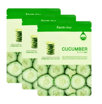 

Fabric mask farmstay visible difference mask sheet cucumber 23 ML 3 PCs