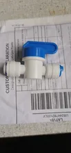 RO Straight 1/4 OD Hose Quick Connection Pipe Control Fittings Plastic Water Ball Valve