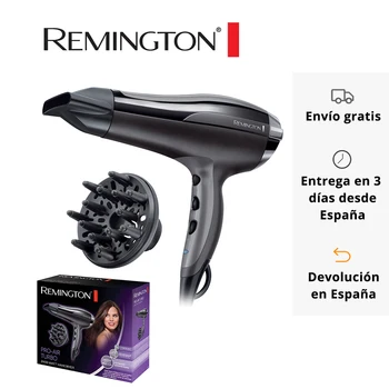 

Remington Pro Air Turbo D5220 Hair Dryer Ionizer Concentrator Diffuser 2400W Silky smooth hairstyles frizz-free quick drying