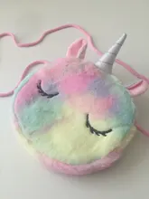 Bolso de hombro para niños y niñas, bandolera con diseño de unicornio y animales, monedero de moneda de llaves, Mini bolso de princesa