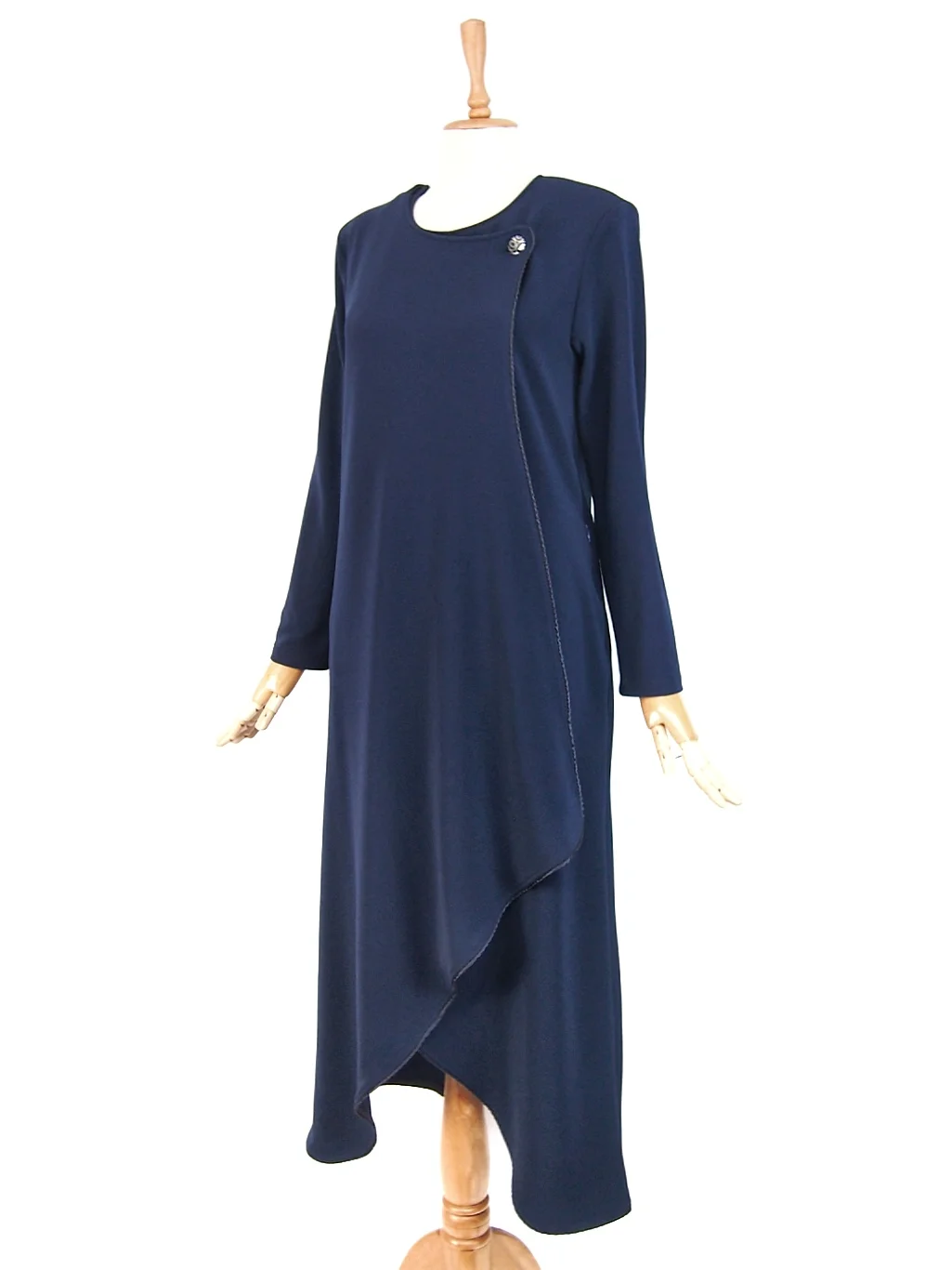 Muslim Double Breasted Overcoat Long Dress Women Eid Abaya Kaftan Hoddies Abayas with Pockets Kaftan Robe Femme Reis İslamic