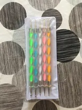 5 uds lápiz pluma punteada de cera lápiz-diamantes de imitación adhesivos gemas de recogiendo Picker consejos herramientas bricolaje salón de uñas arte