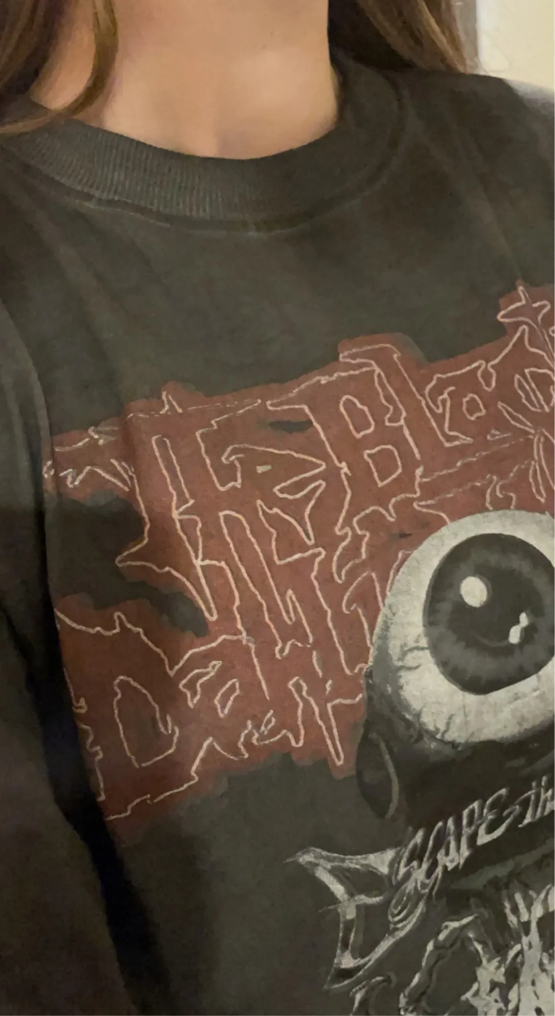 Eboy Egirl Grunge Punk T-Shirt with Evil Eye Print photo review