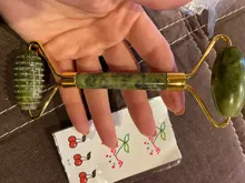 Rodillo de Jade para el cuidado de la piel, masajeador Facial de piedra Natural para cara, ojo Gua Sha, elimina arrugas, herramientas de belleza