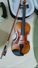TONGLING-violín de madera maciza con acabado mate para niños, caja para principiantes, cuerdas para arco silenciosas, 4/4, 3/4, 1/4, 1/8