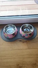 Pet-Bowl Stainless-Steel Melamine Dog And Removable 