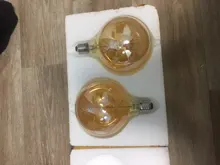 Light-Bulb Edison-Lamp Filament Spiral G95 G125 T225 Retro Led Yellow Vintage ST64 220V