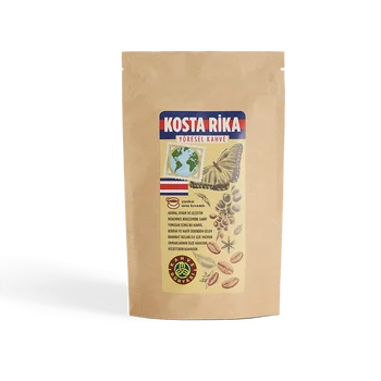 

Costa Rica Regional Filter Coffee 200GR Special Blend Zipper Package Kahve Dunyasi Turkish Brand Gift for Coffee Lover