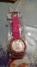 UTHAI-Reloj de pulsera CQ19 para niños, relojes de cuarzo para niñas, caballo de la bestia de dibujos animados, regalo de correa de silicona, rojo rosa