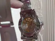 Winner-Reloj de pulsera para hombre, transparente, brillante, movimiento de engranaje, masculino