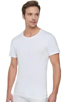 

Combed Cotton Crew Neck Male Athlete Cotton Ribana Male Undershirt Casual