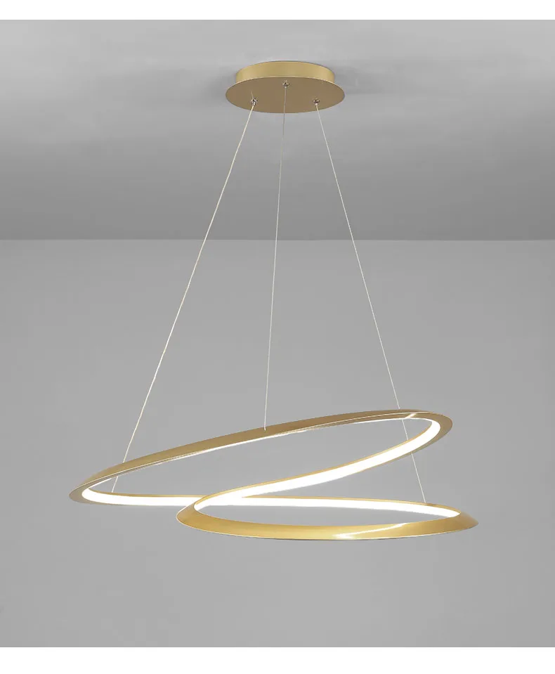 New Modern Art Design LED Chandelier For Living Room Bedroom Dining Room Kitchen Ceiling Pendant Lamp Ring Remote Control Light chandelier lamp