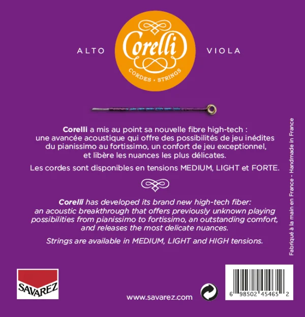 Оригинальные CORELLI GANTIGA 930F струны для альта SAVAREZ сильного натяжения