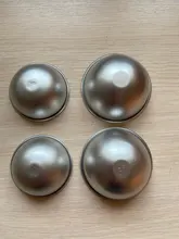 Moldes de bombas de baño redondos de aleación de aluminio, 2 uds., herramienta artesanal, bomba de baño, Bola de sal, regalos caseros, molde de esfera semicircular
